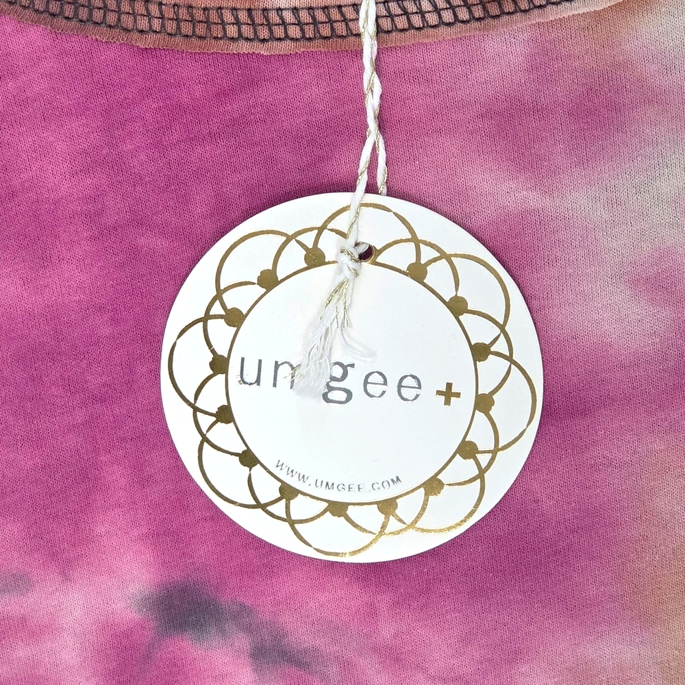 Umgee Pink Purple Black Brown Tie-Dye Long Sleeve Top Size XL NEW With Tags! - Picture 6 of 10